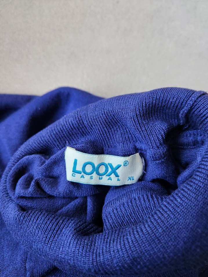 Mavi Boğazlı Kadın Triko Kazak - Görsel 4