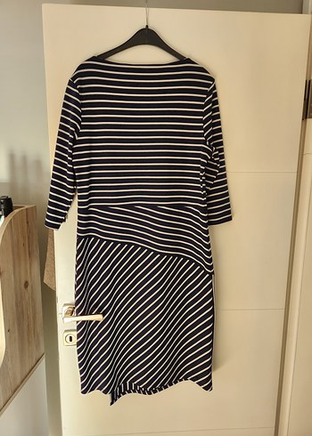 CXA marka penye çizgili 42 44 beden elbise - Görsel 2