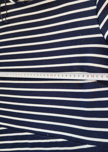 CXA marka penye çizgili 42 44 beden elbise - Görsel 5