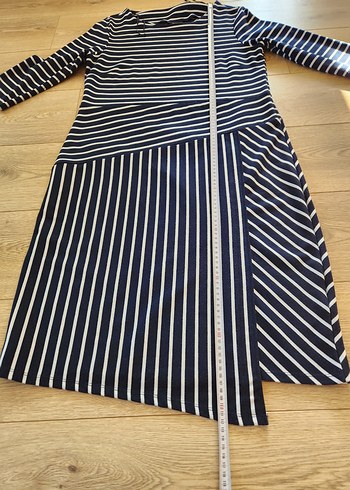 CXA marka penye çizgili 42 44 beden elbise - Görsel 3