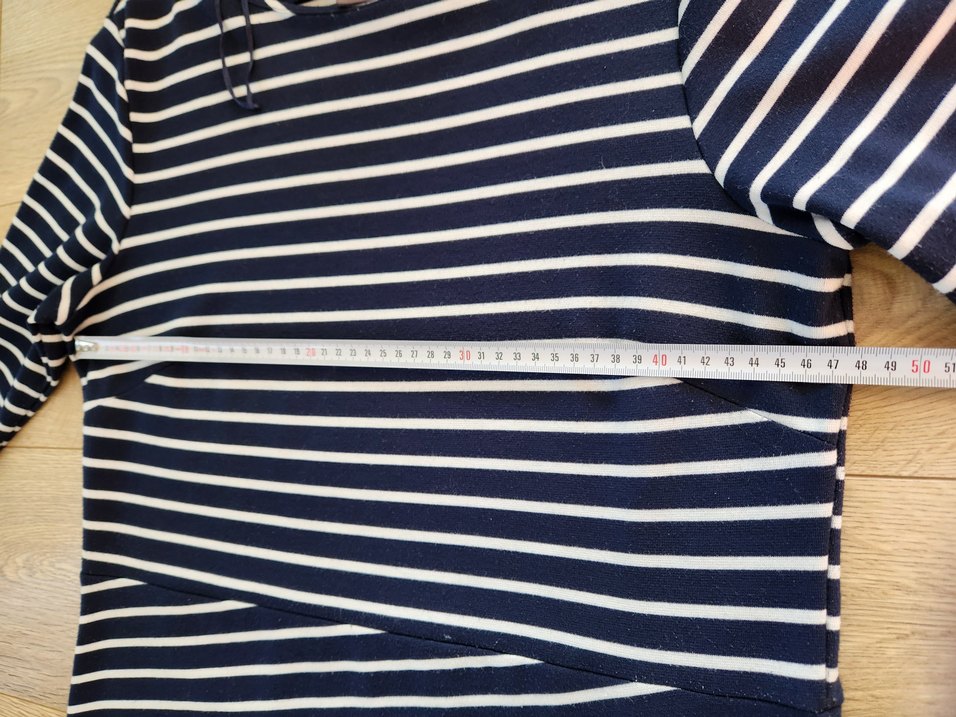 CXA marka penye çizgili  42 44 beden elbise - Görsel 5