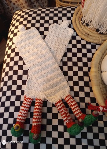 Renkli Nakışlı Örgü Bohem Kedi Kıyafeti - Görsel 2