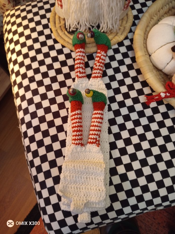 Renkli Nakışlı Örgü Bohem Kedi Kıyafeti - Görsel 4