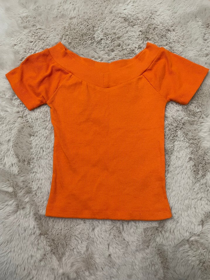 Kadın Beyaz Kısa Kollu modanna Yakalı Tişört - Görsel 2