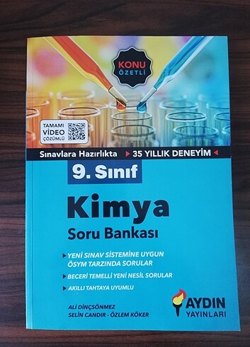 Aydın yayınları 9.sınıf kimya soru bankası 