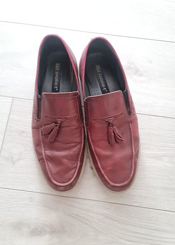 Diğer Bordo Deri Erkek Püsküllü Klasik Ayakkabı