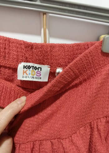 Kırmızı Fırfırlı Mini Etek - Görsel 3