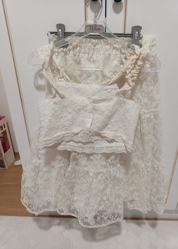 Bohem dantel etek crop takim - Görsel 2