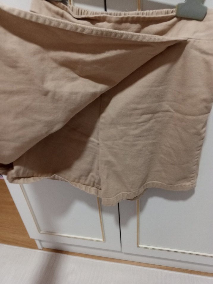 Bej Sade Mini Etek - Görsel 4