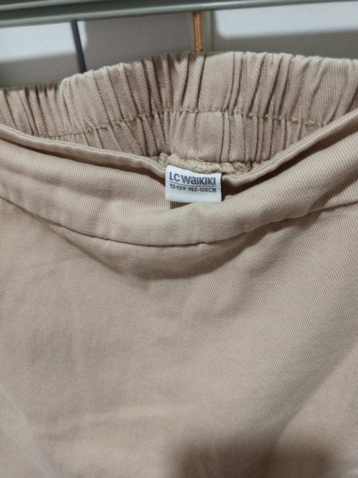 Bej Sade Mini Etek - Görsel 3