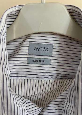 Gri Çizgili Uzun Kollu Erkek Gömlek - Görsel 4