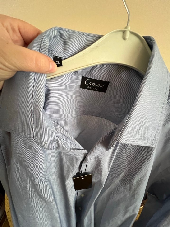 Gri Düğmeli Erkek Gömlek - Görsel 2