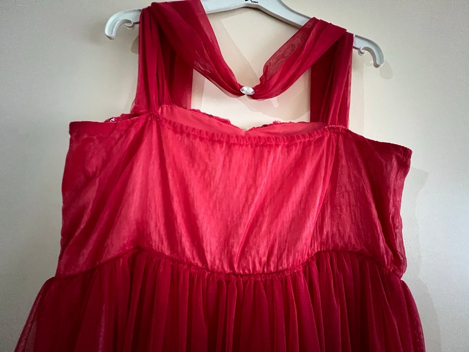 Pembe Dantelli Klasik Kız Elbisesi - Görsel 4