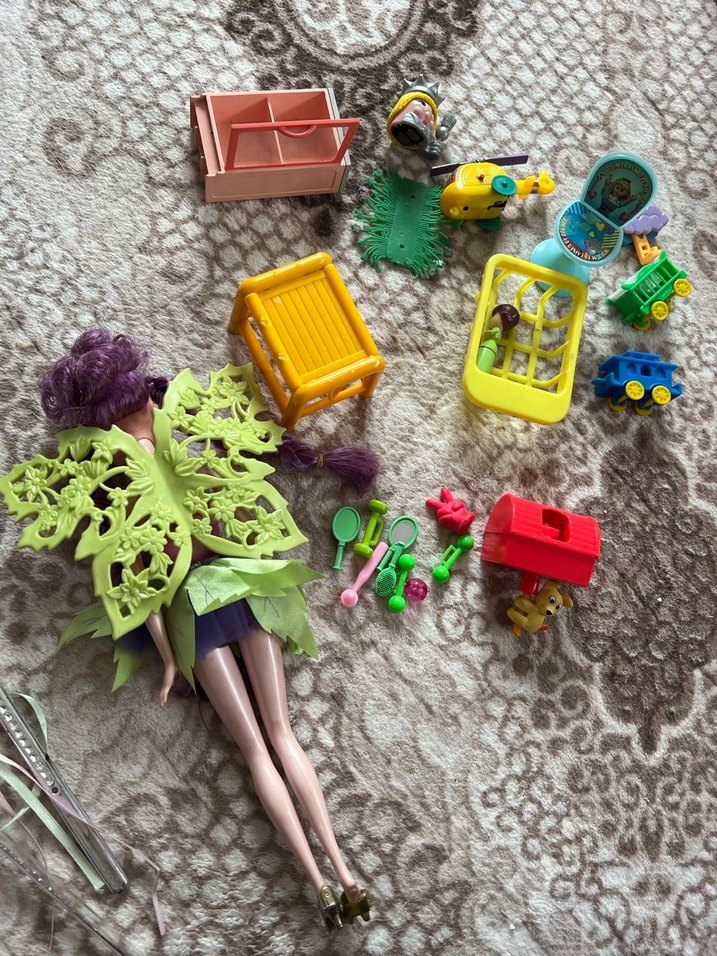 Çok Renkli Peri Bebek ve Oyuncak Seti - Görsel 3