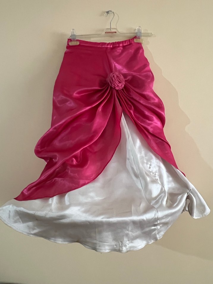 Pembe Nakışlı Drapeli çocuk abiye  - Görsel 5