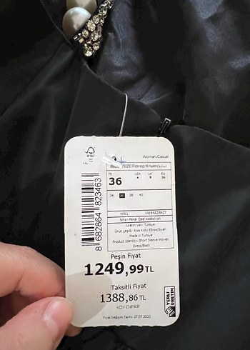 Siyah Uzun Drapeli Straplez Elbise - Görsel 5