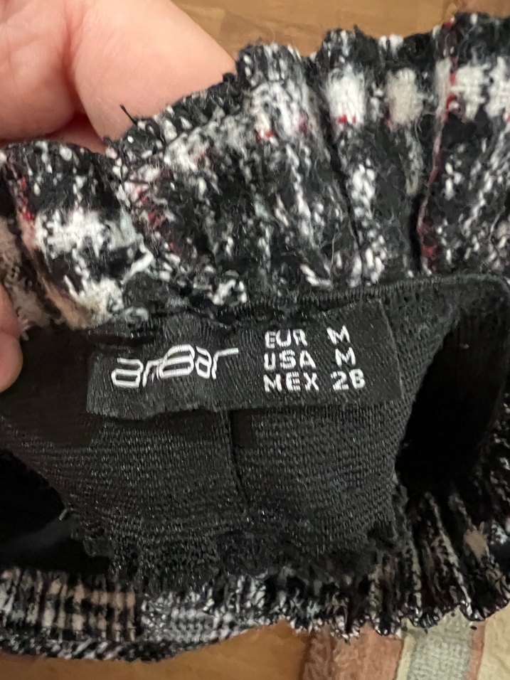 Gri Ekoseli Pilili Midi Etek - Görsel 3