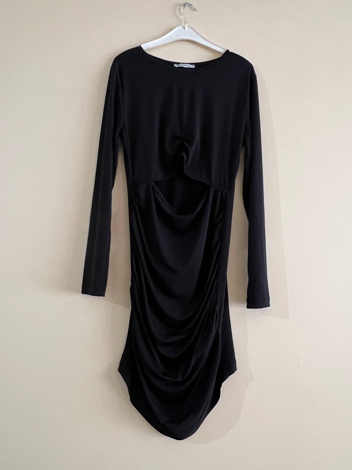 Siyah Mini Elbise - Görsel 2