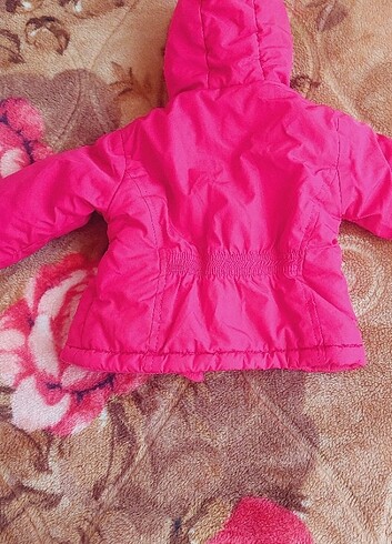 9-12 Ay Beden pembe Renk Bebek mont 