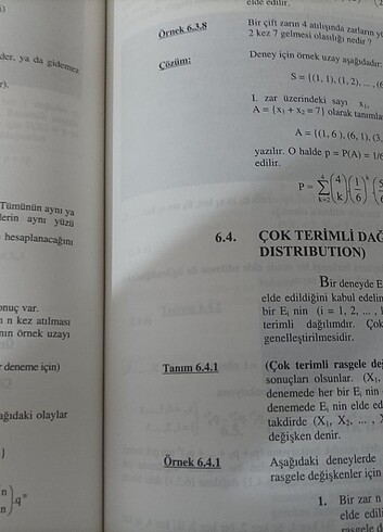  Olasılık ve istatistik 