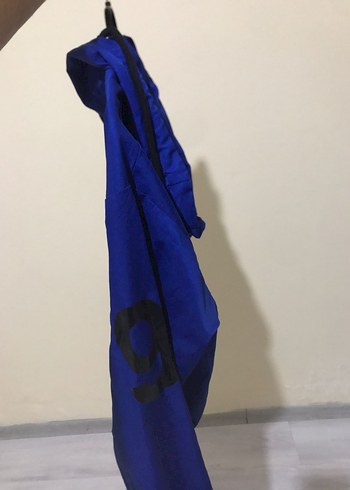 Parlak Mavi Fermuarlı Kadın Ceket - Görsel 2