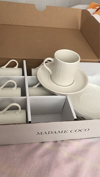 Madame coco 6lı kahve fincan seti