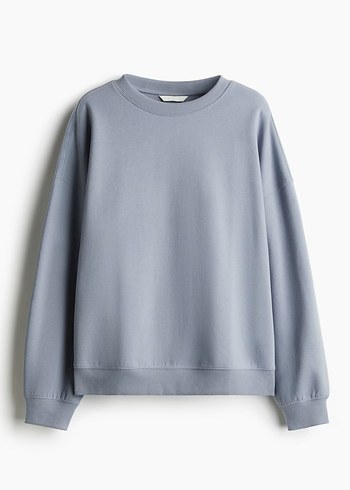 Gri Basic Kadın Sweatshirt
