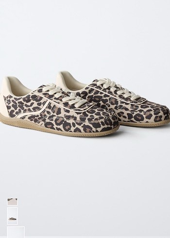 Leopar Desenli Kadın Spor Ayakkabı 35 numara - Görsel 2