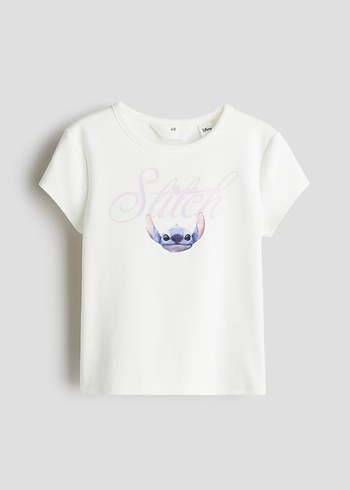 Kız Çocuk stitch baskılı Tişört 14 yaş - Görsel 2