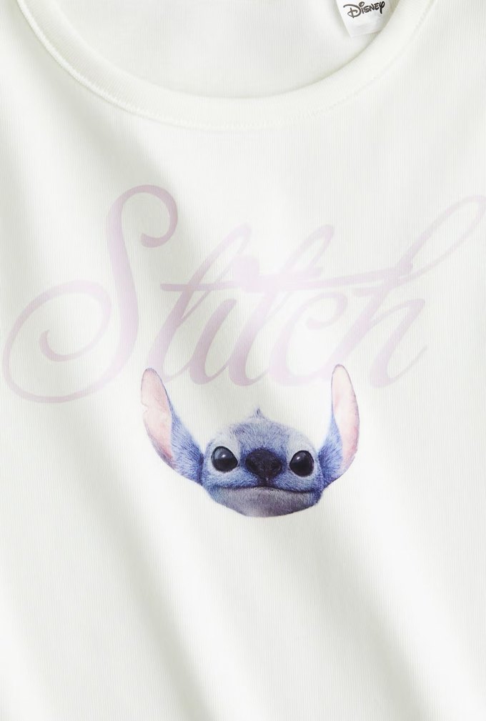 Kız Çocuk stitch baskılı Tişört 14 yaş - Görsel 3
