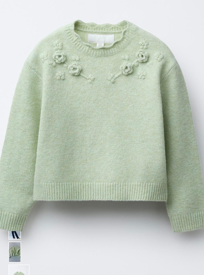 Zara kız çocuk Kazak 13-14 yaş - Görsel 3