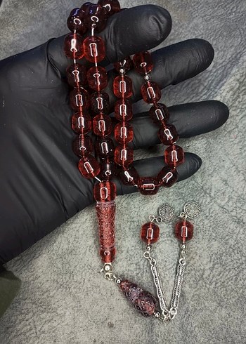 Bordo Erkek Tesbih Geleneksel Bohem Tarz - Görsel 2