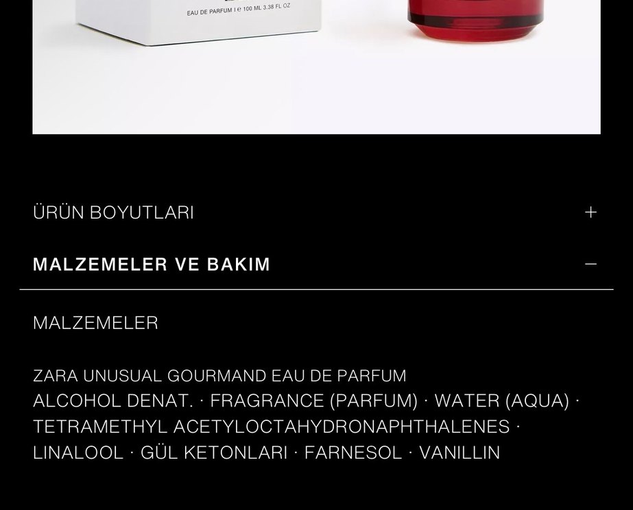 Zara Unusual Gourmand Kadın Parfümü 100 ml - Görsel 4