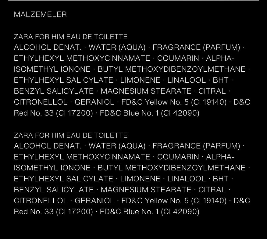 Zara For Him erkek 2 li Parfüm Seti - Görsel 3