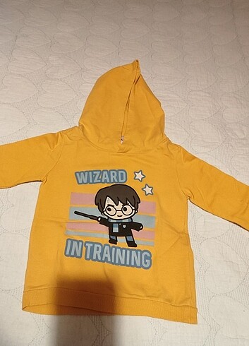 18-24 Ay Beden sarı Renk Harry Potter lisansli sweat shirt 