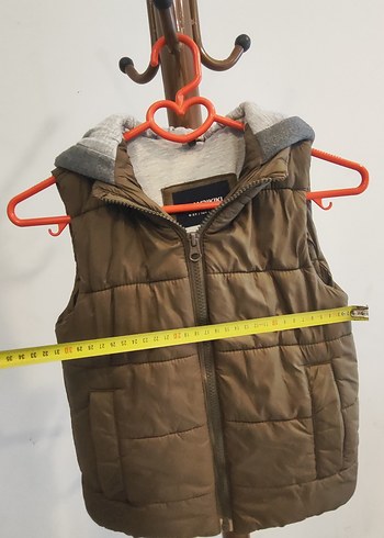 Erkek Çocuk Kapüşonlu Fermuarlı Yelek - Görsel 3