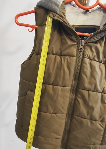 Erkek Çocuk Kapüşonlu Fermuarlı Yelek - Görsel 2