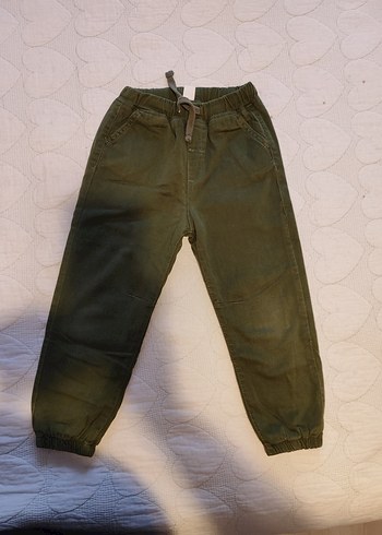 Erkek Çocuk Gri Rahat Kesim Düğmeli Pantolon - Görsel 7