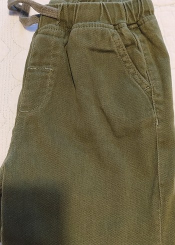 Erkek Çocuk Gri Rahat Kesim Düğmeli Pantolon - Görsel 2