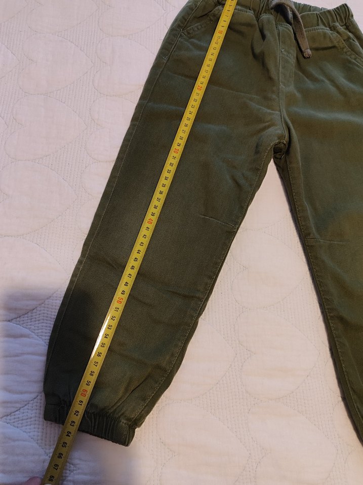 Erkek Çocuk Gri Rahat Kesim Düğmeli Pantolon - Görsel 5