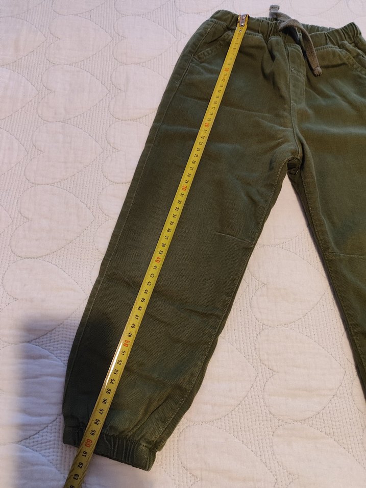 Erkek Çocuk Gri Rahat Kesim Düğmeli Pantolon - Görsel 4