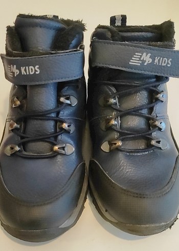 Mavi Deri Erkek Çocuk Biker Bot - Görsel 2