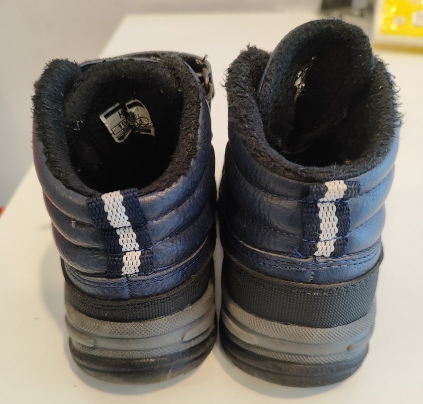 Mavi Deri Erkek Çocuk Biker Bot - Görsel 3