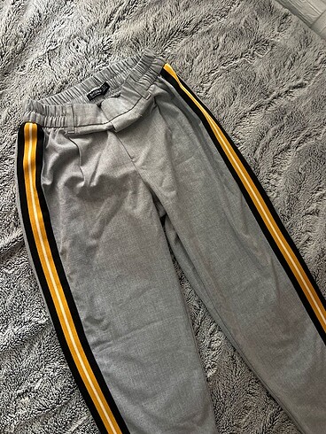 Bershka gri kumaş pantolon
