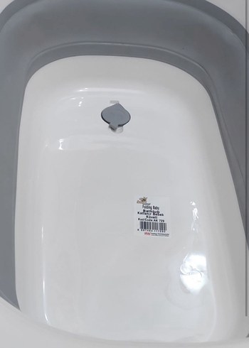 Gri Katlanabilir Bebek Küveti