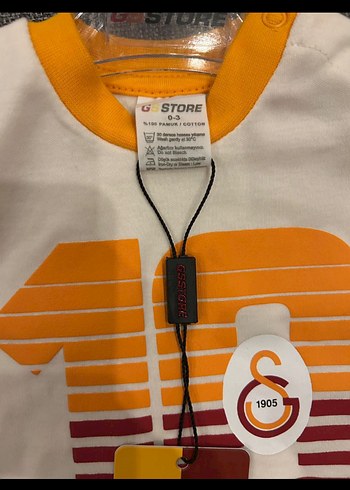 GS Store Galatasaray Baskılı Bebek Çıtçıtlı Body