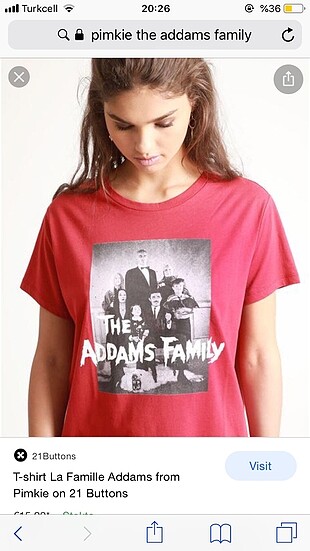 Pimkie the addams family tshirt
