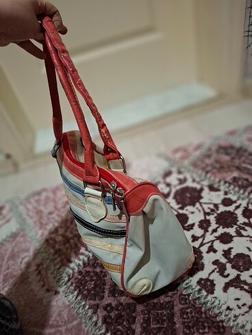  Beden çeşitli Renk Çizgili vintage kol çantası