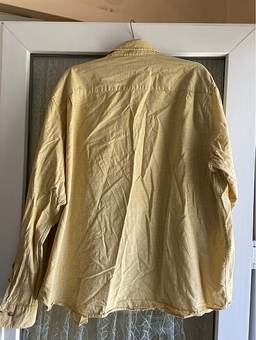 3xl Beden sarı Renk Lcwaikiki keten pamuk limon sarısı gömlek