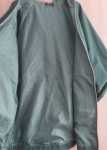 Kadın Yeşil Kapüşonlu Yağmurluk - Görsel 4